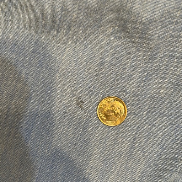 CHAPS Easy Care Button Down Oxford - XLT (Blue) - Picture 9 of 9